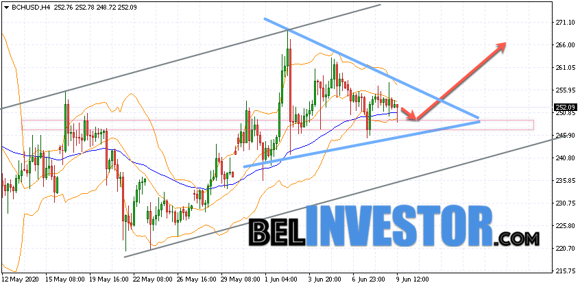 Bitcoin Cash BCH/USD прогноз на сегодня 10 июня 2020