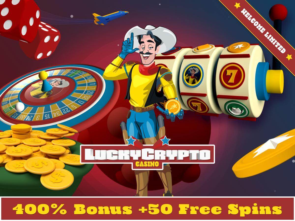 LuckyCrypto запускает 400% бонус на депозит и 50 бесплатных спинов для пользователей по всему миру